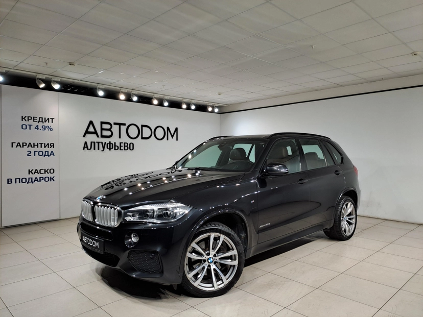 Автомобиль BMW X5 III поколение (F15) 3.0d AT 4WD (313 л.с.) M Sport Чёрный 2018 с пробегом 210 000 км