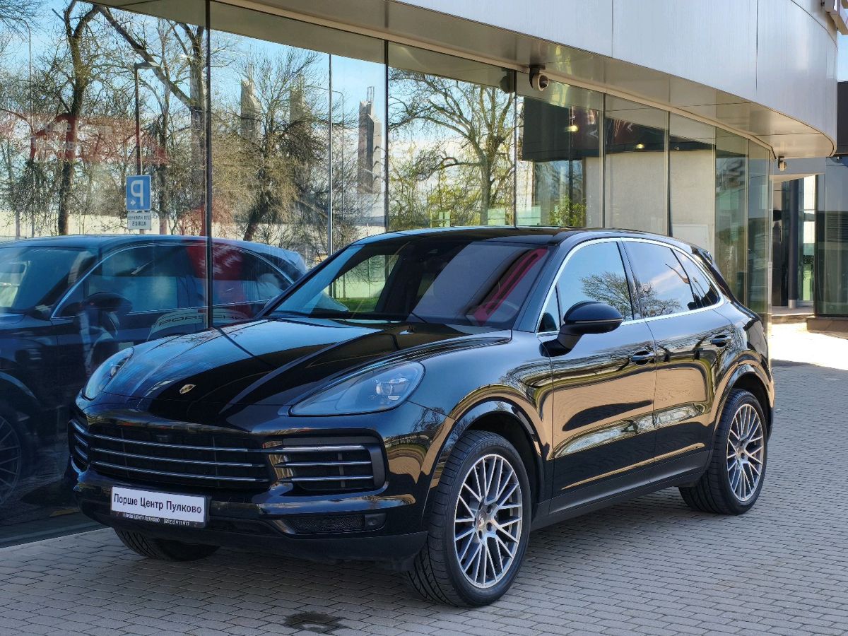 Автомобиль Porsche Cayenne III поколение 3.0 AT 4WD (340 л.с.) Base Чёрный 2019 с пробегом 71 662 км