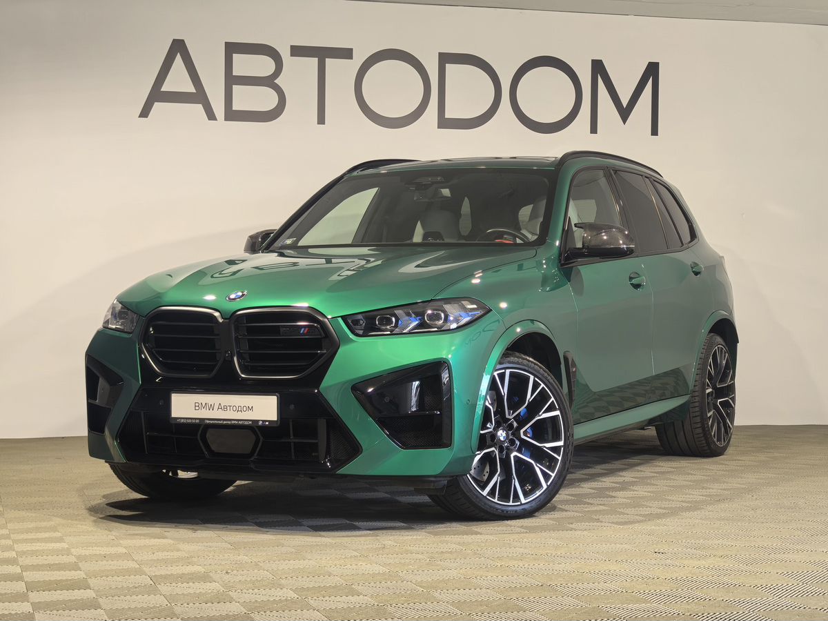 BMW X5 M III (F95) [рестайлинг] 4.4 AT 4WD (625 л.с.) X5 M Competition Зелёный 2024 с пробегом 28 020 км