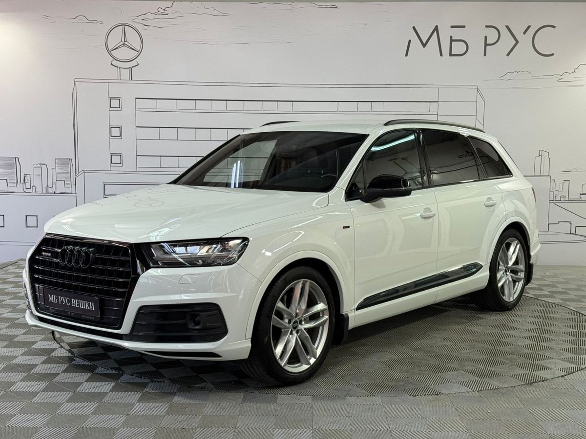 Audi Q7 II поколение (4M) 3.0d AT 4WD (249 л.с.) Base Белый 2018 с пробегом 148 388 км