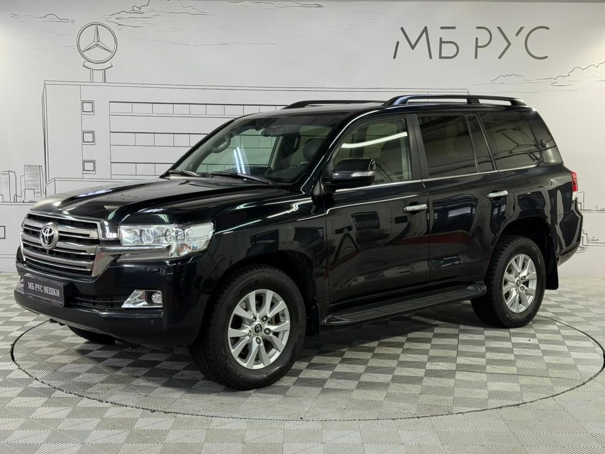 Автомобиль Toyota Land Cruiser IX (J200) [2-й рестайлинг] 4.5d AT 4WD (249 л.с.) Престиж Чёрный 2020 с пробегом 158 722 км