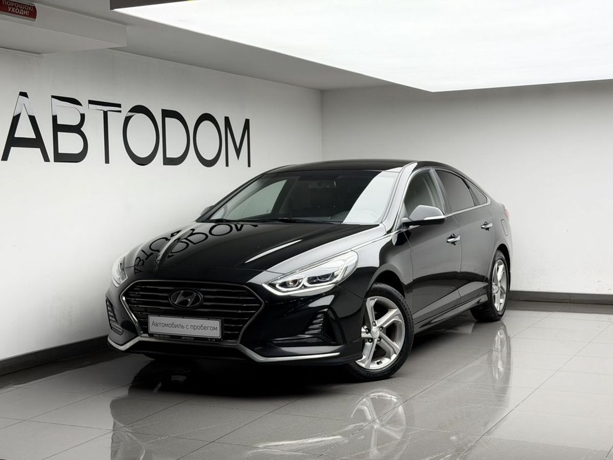 Hyundai Sonata VII (LF) [рестайлинг] 2.0 AT (150 л.с.) Lifestyle Чёрный 2019 с пробегом 180 238 км