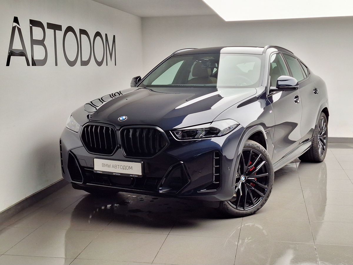 Автомобиль BMW X6 III (G06) [рестайлинг] 3.0d AT 4WD (340 л.с.) M Sport Чёрный 2024 с пробегом 12 465 км