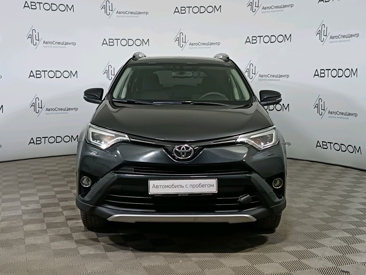 Автомобиль Toyota RAV4 IV (XA40) [рестайлинг] 2.2d AT 4WD (150 л.с.) Комфорт плюс Чёрный 2015 с пробегом 150 662 км