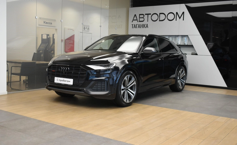 Автомобиль Audi Q8 I поколение (4M) 3.0d AT 4WD (249 л.с.) Sport Чёрный 2021 с пробегом 130 492 км