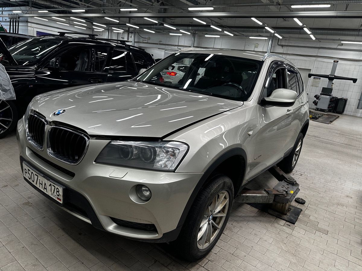 BMW X3 II поколение (F25) 2.0 AT 4WD (184 л.с.) SE Серый 2014 с пробегом 159 138 км