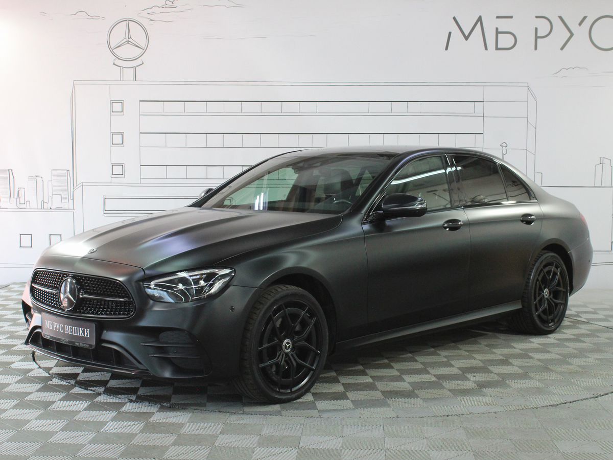 Автомобиль Mercedes-Benz E-Класс V (W213/S213/C238) [рестайлинг] 300 2.0d AT 4Matic (249 л.с) Sport Plus Чёрный 2021 с пробегом 75 000 км