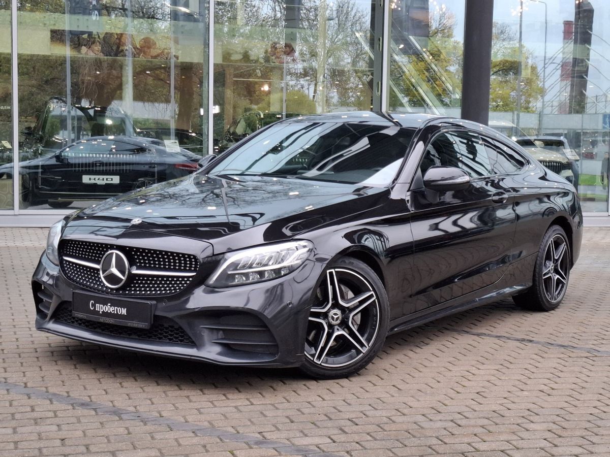 Mercedes-Benz C-Класс IV (W205/S205/C205) [рестайлинг] 200 2.0 AT 4Matic (204 л.с.) Sport Чёрный 2019 с пробегом 153 860 км