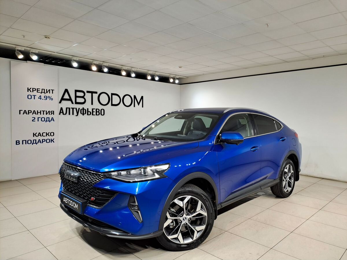 Haval F7x I [рестайлинг] 2.0 AMT 4WD (190 л.с.) Tech Plus Синий 2022 с пробегом 81 160 км