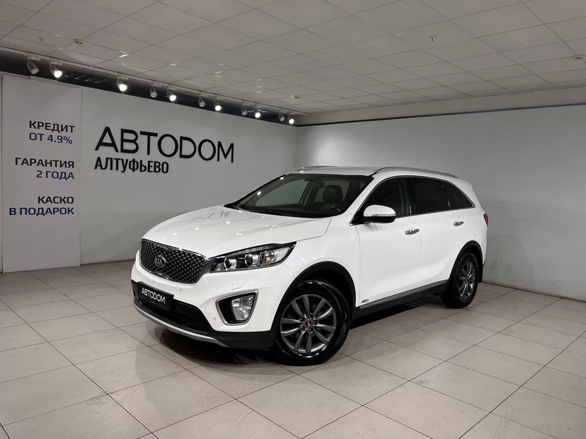 Kia Sorento III поколение 2.2d AT 4WD (5 мест) (200 л.с.) Premium Белый 2016 с пробегом 108 559 км