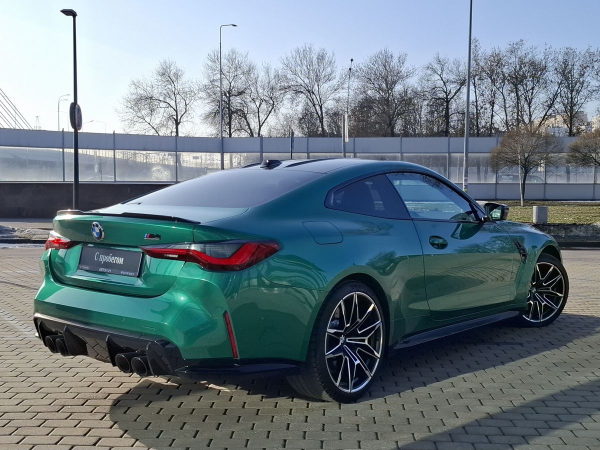 Автомобиль BMW M4 II поколение (G82) 3.0 AT 4WD (510 л.с.) Competition Зелёный 2023 с пробегом 19 777 км