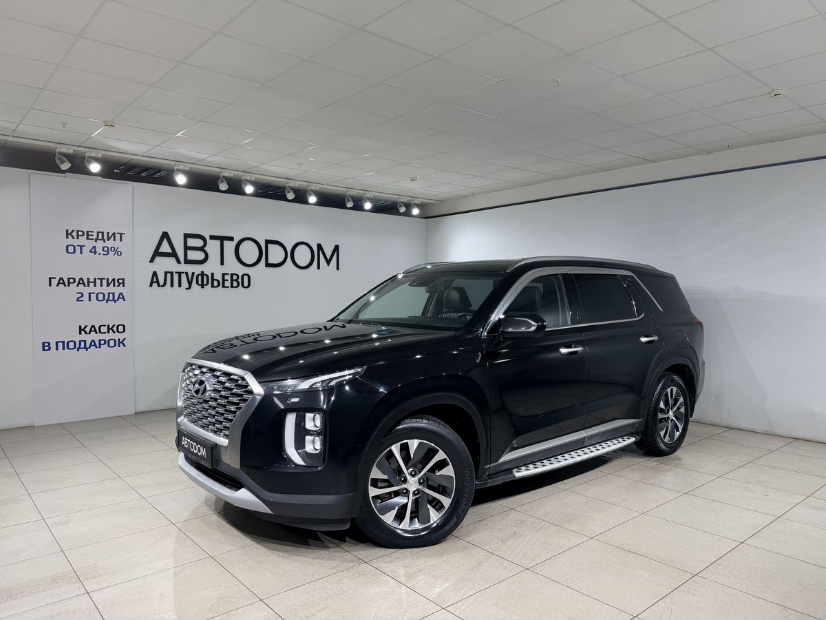 Автомобиль Hyundai Palisade I поколение 2.2d AT 4WD (200 л.с.) Calligraphy Чёрный 2019 с пробегом 160 000 км