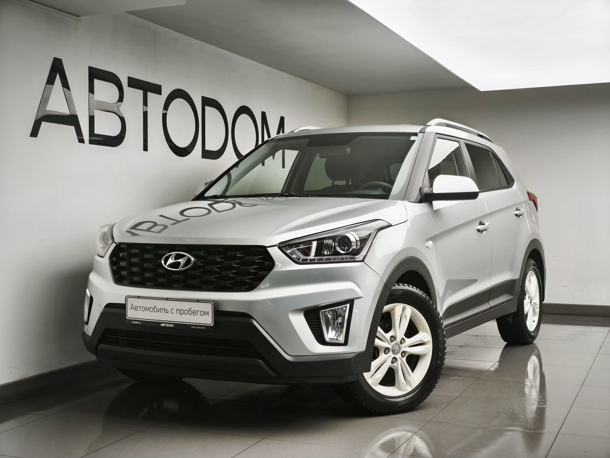 Автомобиль Hyundai Creta I [рестайлинг] 2.0 AT (149 л.с.) Base Серый 2021 с пробегом 98 520 км