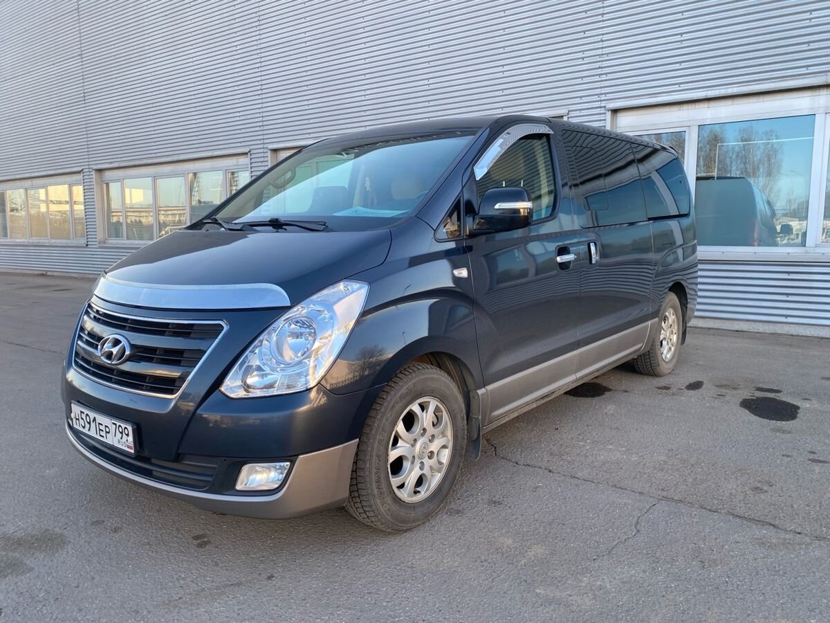 Автомобиль Hyundai Grand Starex I [2-й рестайлинг] 2.5d AT (175 л.с.) Base Синий 2017 с пробегом 64 500 км