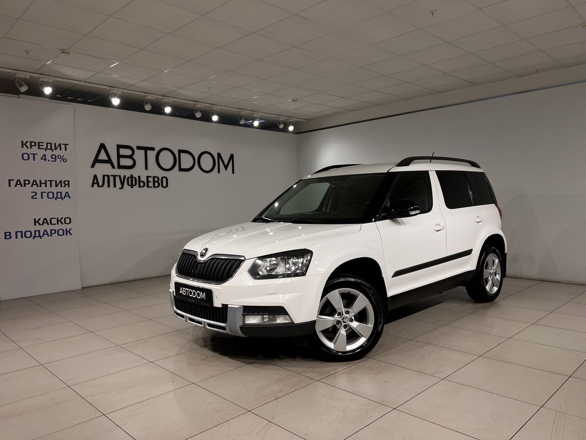 Skoda Yeti I [рестайлинг] 1.4 AMT (122 л.с.) Base Белый 2015 с пробегом 193 882 км