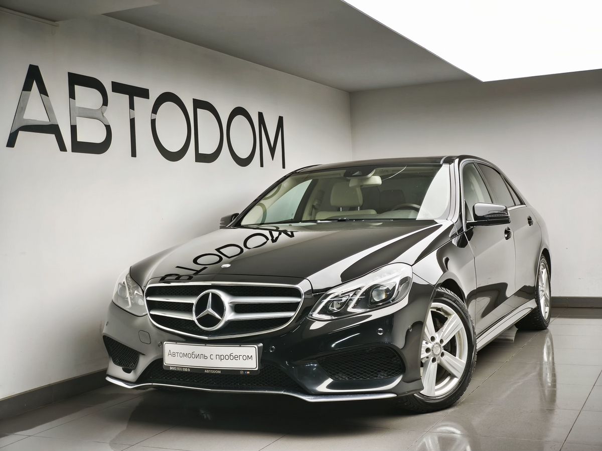 Автомобиль Mercedes-Benz E-Класс IV (W212/S212/C207) [рестайлинг] 200 2.0 AT (184 л.с.) Особая серия Чёрный 2015 с пробегом 106 446 км