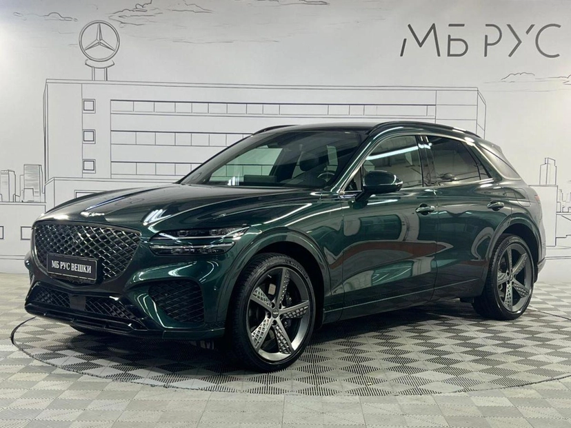 Автомобиль Genesis GV70 I поколение 2.2d AT 4WD (199 л.с.) Supreme + Sport 2 Зелёный 2021 с пробегом 69 487 км
