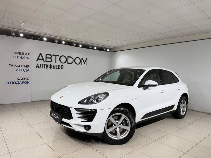 Автомобиль Porsche Macan I поколение 2.0 AMT 4WD (252 л.с.) Base Белый 2017 с пробегом 85 010 км