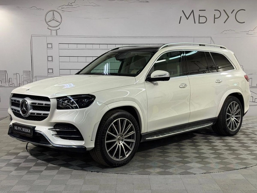 Автомобиль Mercedes-Benz GLS II поколение (X167) 400 2.9d AT 4Matic (330 л.с.) Luxury Белый 2022 с пробегом 36 000 км