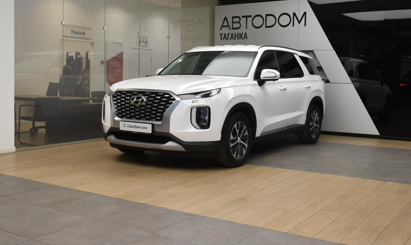 Автомобиль Hyundai Palisade I поколение 2.2d AT 4WD (200 л.с.) Prestige (8 мест) Белый 2022 с пробегом 75 338 км