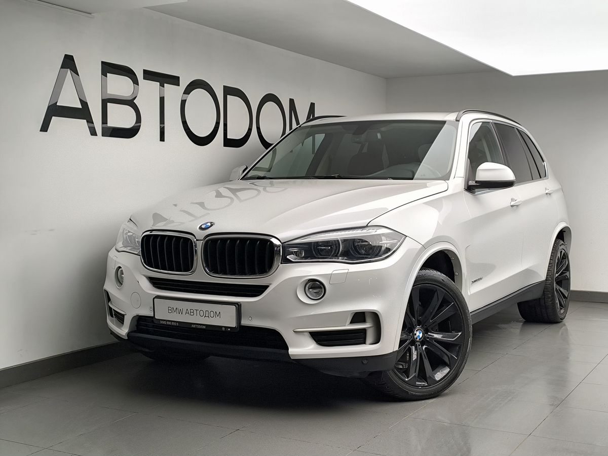 Автомобиль BMW X5 III поколение (F15) 3.0d AT 4WD (249 л.с.) Base Белый 2015 с пробегом 172 271 км