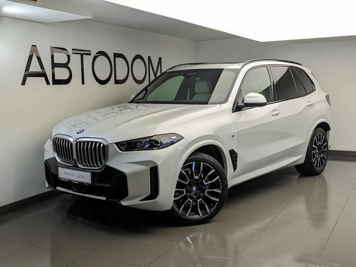 BMW X5 IV (G05) [рестайлинг] 3.0d AT 4WD (286 л.с.) M Sport Белый 2024 с пробегом 12 740 км