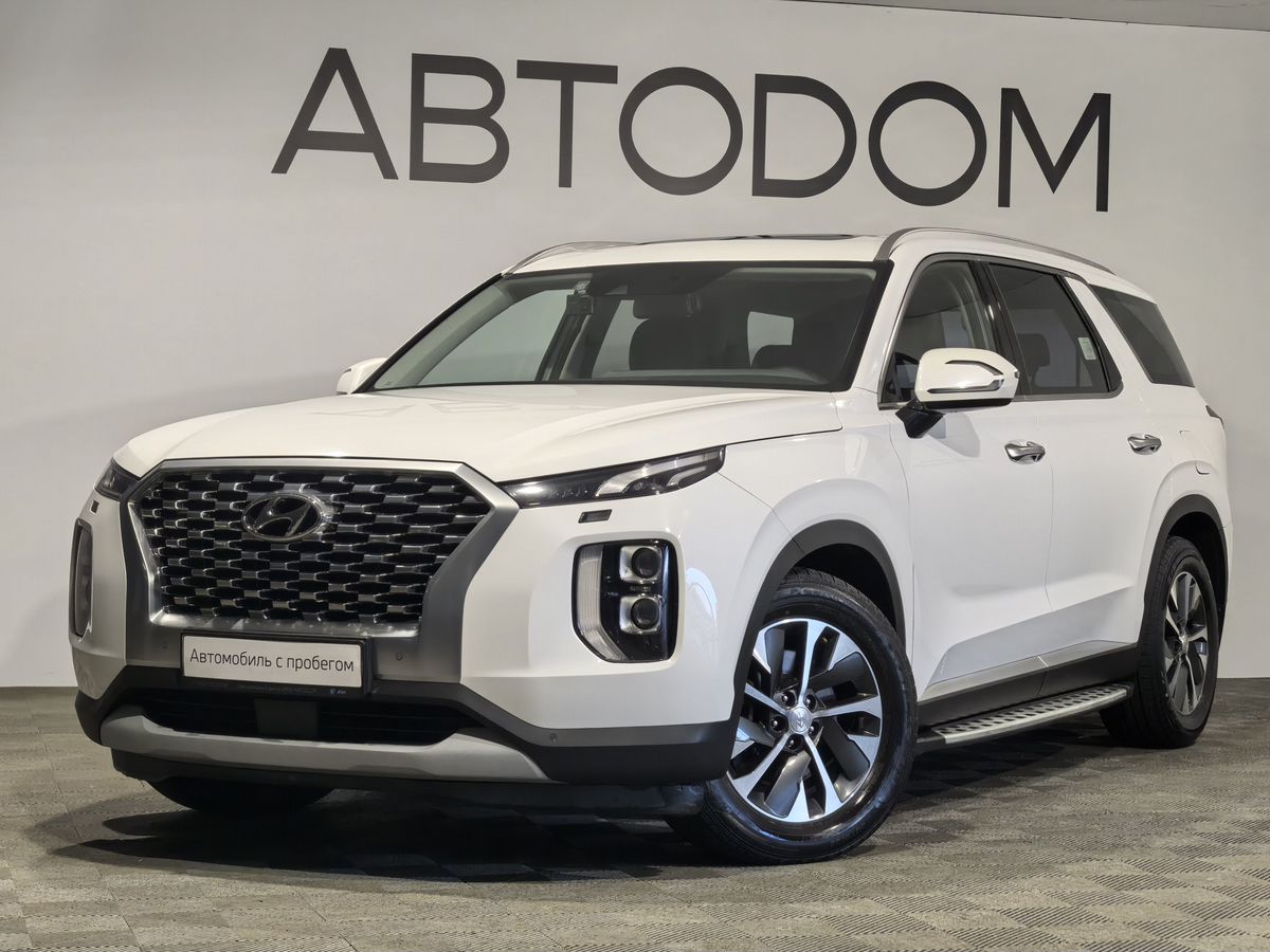 Hyundai Palisade I поколение 2.2d AT 4WD (200 л.с.) Prestige (7 мест) Белый 2019 с пробегом 95 439 км