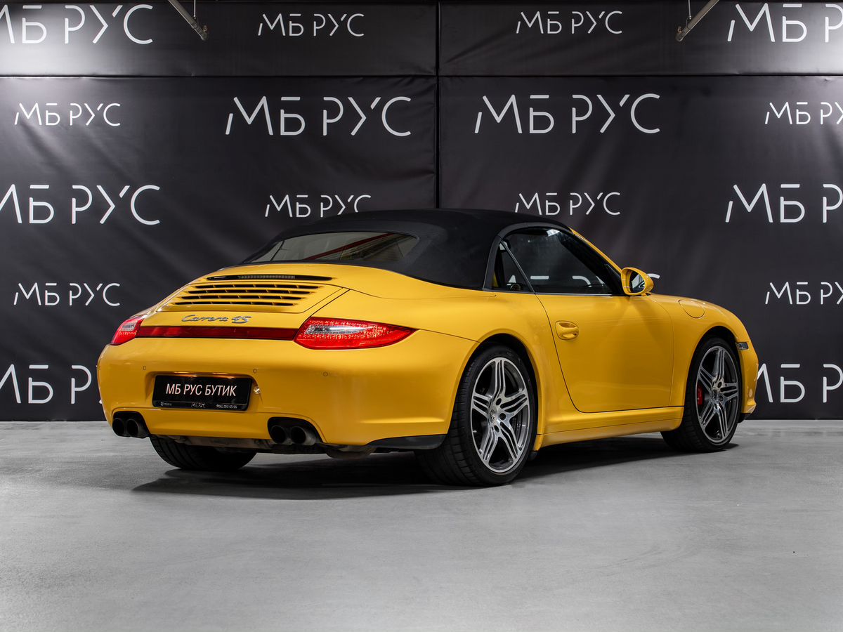 Автомобиль Porsche 911 VI (997) [рестайлинг] Carrera 4S 3.8 AMT 4WD (385 л.с.) Carrera S Жёлтый 2009 с пробегом 56 000 км