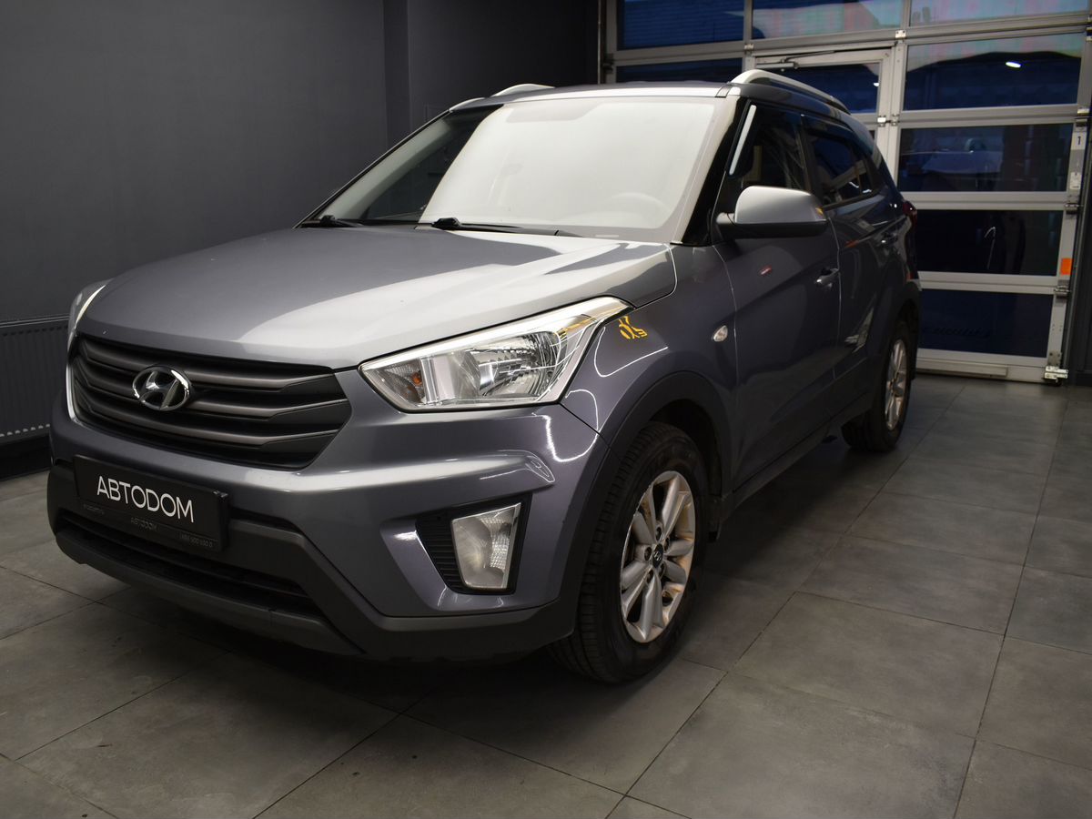 Hyundai Creta I поколение 1.6 AT (123 л.с.) Active + Winter 2019 Серый 2016 с пробегом 154 800 км