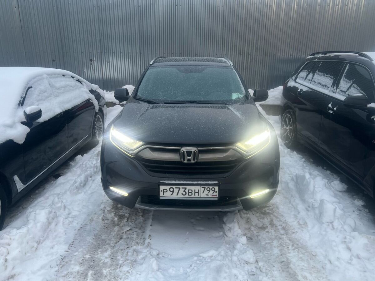 Автомобиль Honda CR-V V поколение 2.4 CVT 4WD (186 л.с.) Executive Чёрный 2017 с пробегом 212 000 км