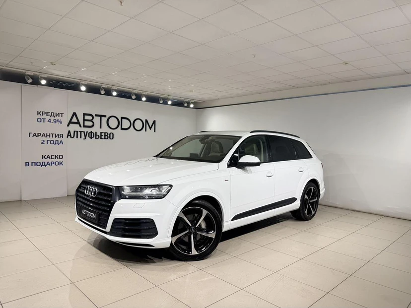 Audi Q7 II поколение (4M) 3.0d AT 4WD (249 л.с.) Sport Белый 2019 с пробегом 74 145 км