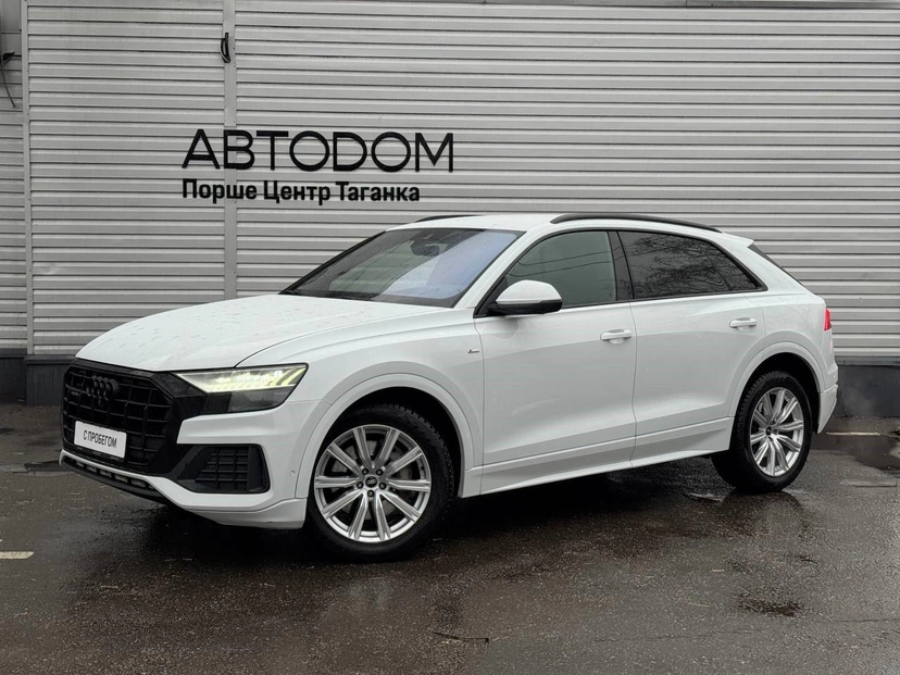 Автомобиль Audi Q8 I поколение (4M) 3.0d AT 4WD (249 л.с.) 45 TDI Белый 2021 с пробегом 212 493 км