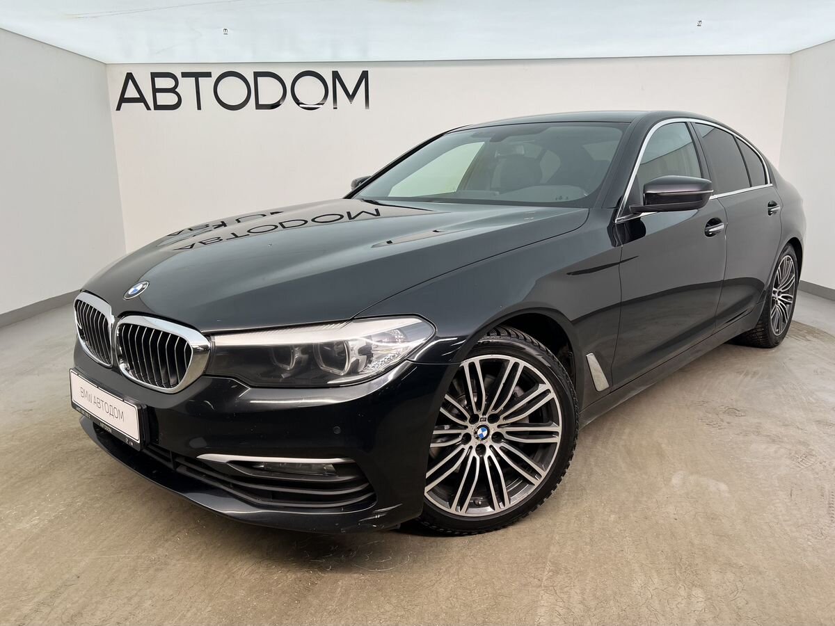 Автомобиль BMW 5 серии VII поколение (G30/G31) 530 2.0 AT (249 л.с.) Base Чёрный 2017 с пробегом 160 100 км