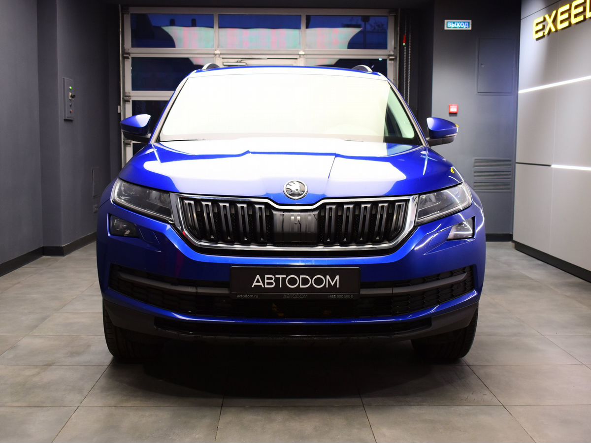 Автомобиль Skoda Kodiaq I поколение 1.4 AMT 4WD (150 л.с.) Base Синий 2019 с пробегом 72 388 км