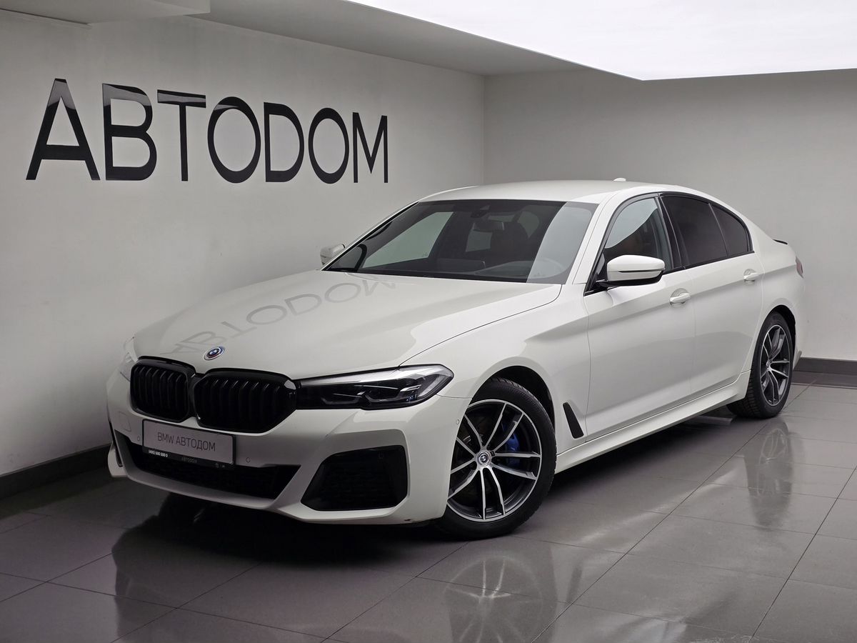 Автомобиль BMW 5 серии VII (G30/G31) [рестайлинг] 530 2.0 AT 4WD (249 л.с.) M Sport Plus Белый 2023 с пробегом 52 473 км