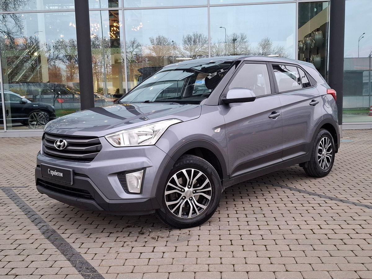 Автомобиль Hyundai Creta I поколение 1.6 MT (123 л.с.) Base Серый 2016 с пробегом 58 930 км