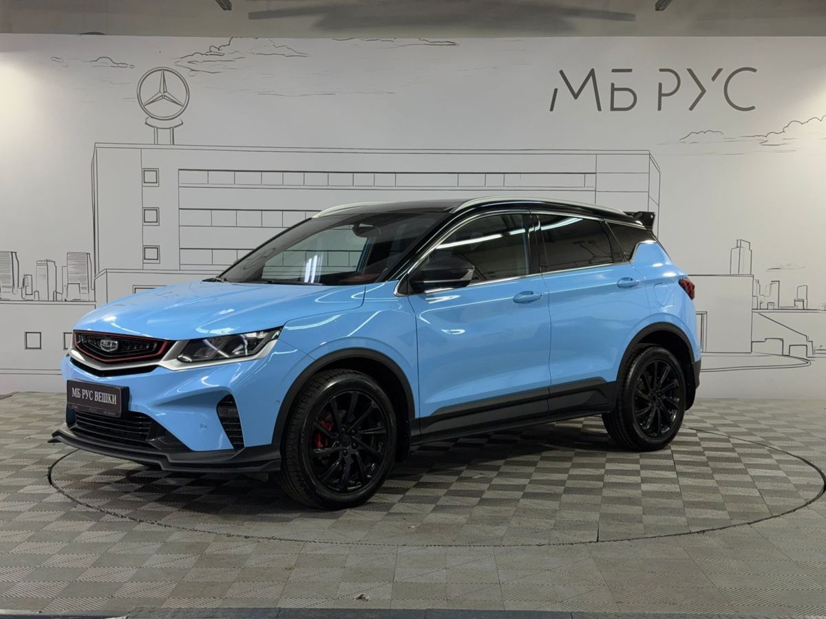Автомобиль Geely Coolray I поколение 1.5 AMT (150 л.с.) Flagship Sport Голубой 2022 с пробегом 25 887 км