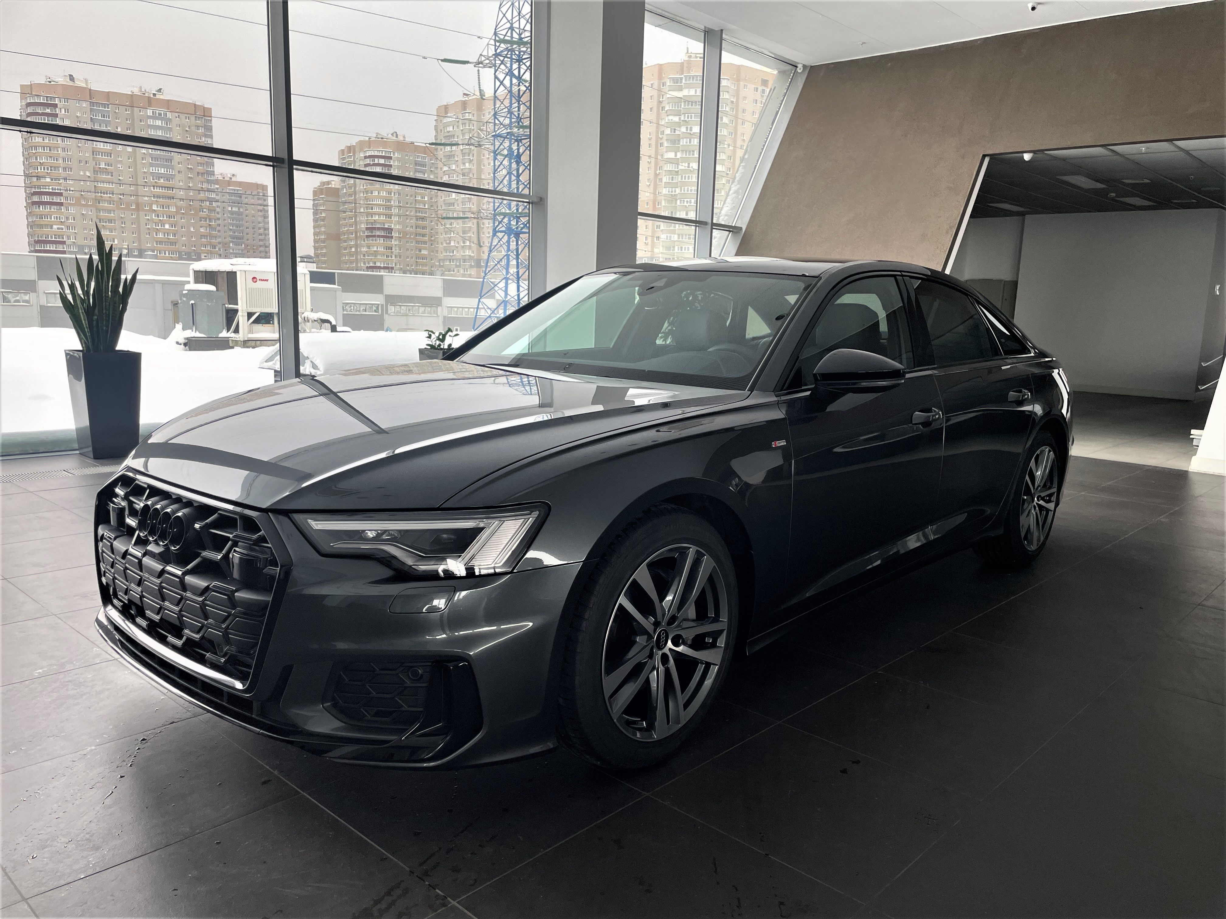 Автомобиль Audi A6 V (C8) [рестайлинг] 2.0 AMT 4WD (245 л.с.) 45 TFSI quattro S tronic Серый 2025 
