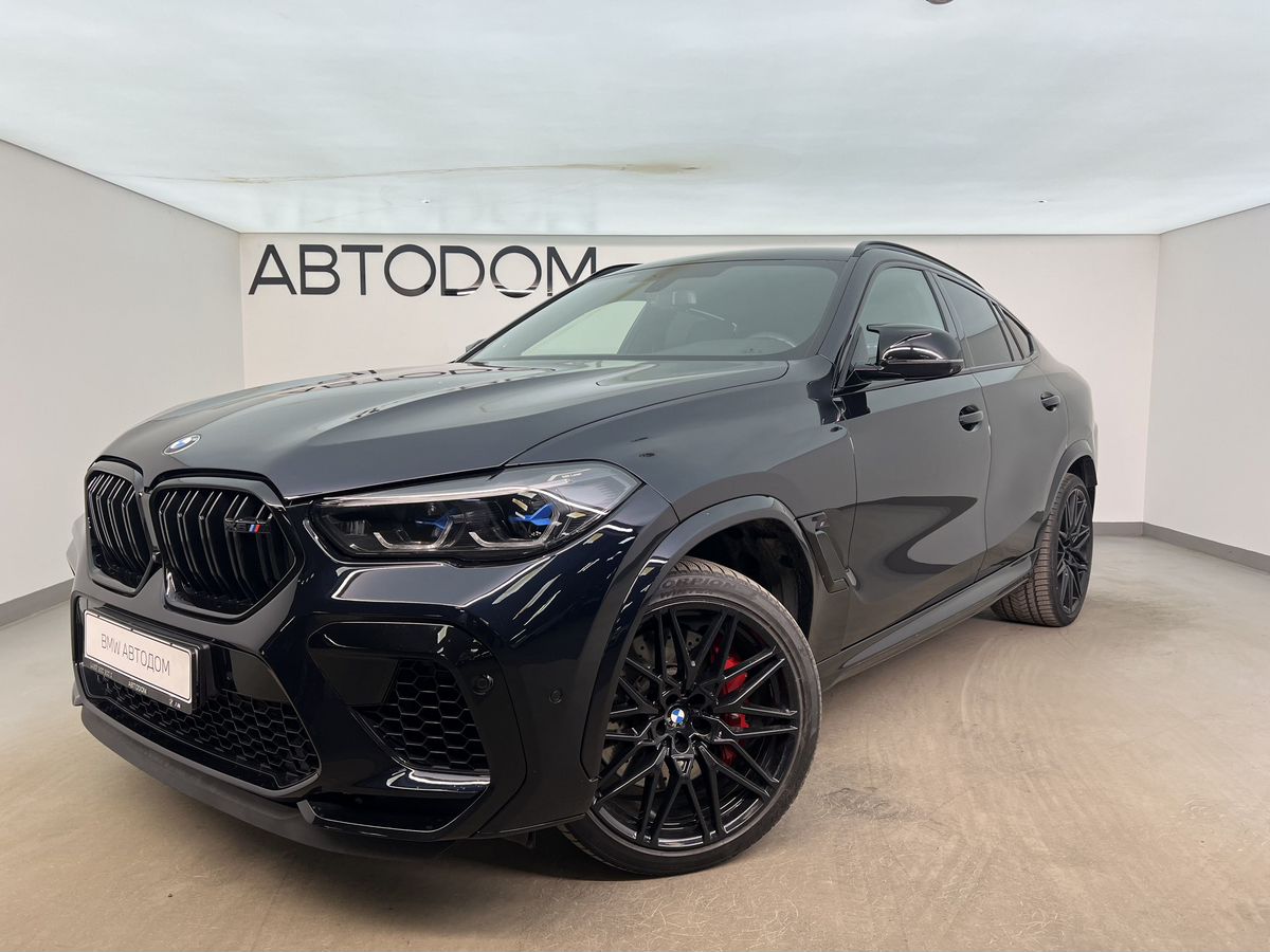 BMW X6 M III поколение (F96) 4.4 AT 4WD (625 л.с.) Competition Чёрный 2021 с пробегом 49 888 км