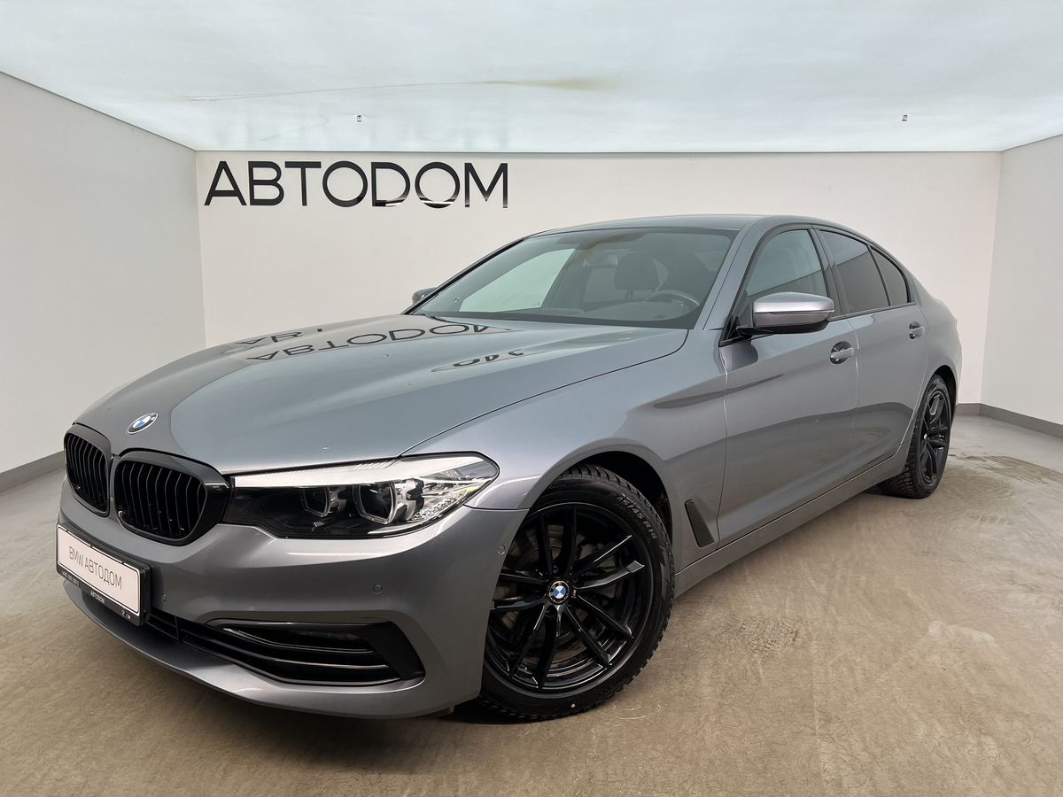 Автомобиль BMW 5 серии VII поколение (G30/G31) 520 2.0d AT (190 л.с.) Sport Line Серый 2018 с пробегом 68 169 км