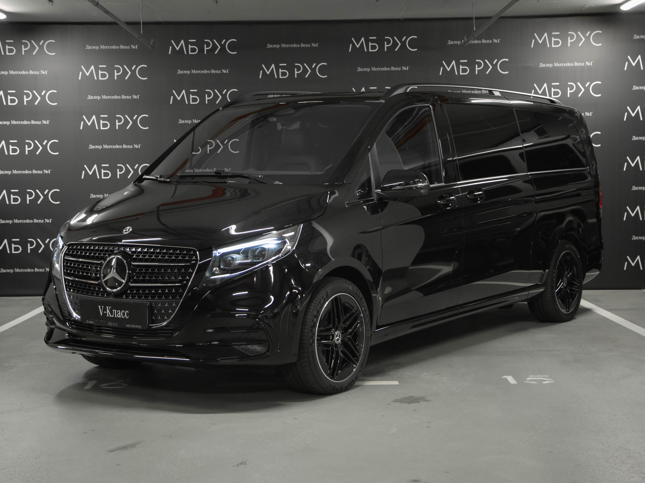 Mercedes-Benz V-Класс II (W447) [2-й рестайлинг] 2.0d AT 4Matic Extra Long (237 л.с.) Avantgarde AMG Line Чёрный 2026 
