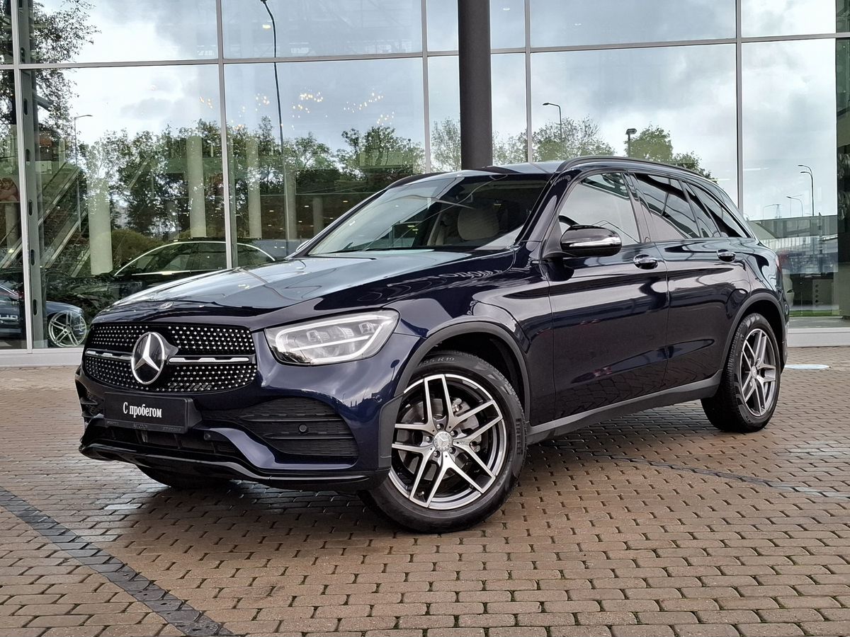 Mercedes-Benz GLC I (X253) [рестайлинг] 300 2.0 AT 4Matic (249 л.с.) Sport Plus Синий 2021 с пробегом 29 467 км