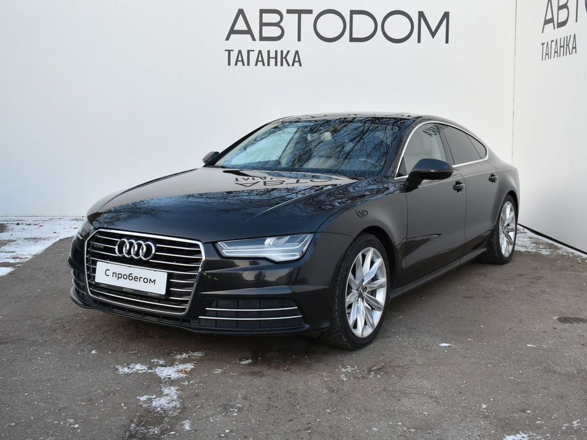 Автомобиль Audi A7 I (4G) [рестайлинг] 3.0d AMT 4WD (245 л.с.) Base Чёрный 2014 с пробегом 203 725 км