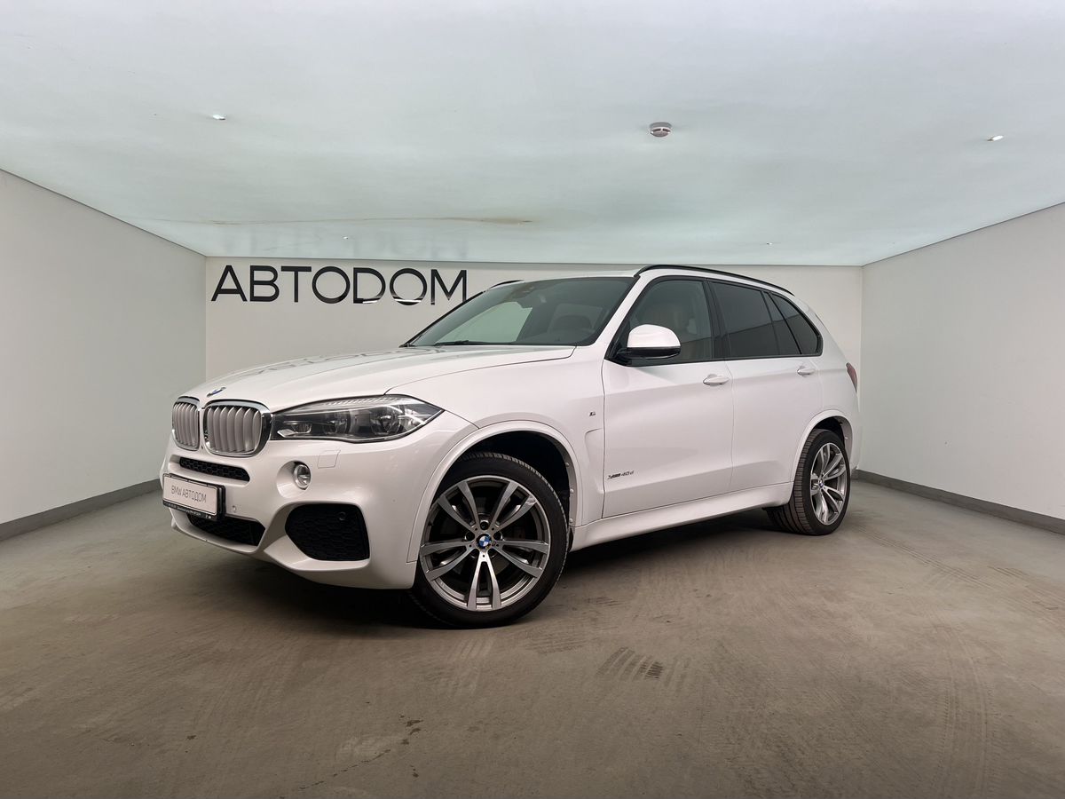 BMW X5 III поколение (F15) 3.0d AT 4WD (313 л.с.) Base Белый 2018 с пробегом 160 661 км