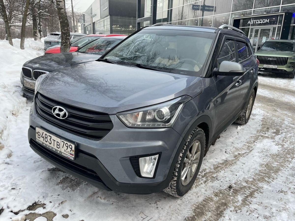 Автомобиль Hyundai Creta I поколение 2.0 AT (149 л.с.) Base Серый 2020 с пробегом 64 776 км