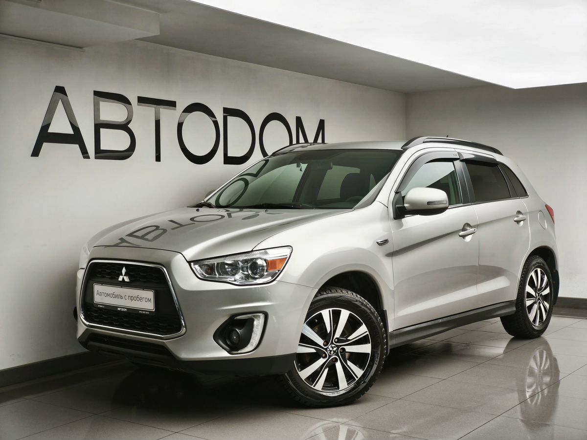 Автомобиль Mitsubishi ASX I [рестайлинг] 1.8 CVT (140 л.с.) Instyle Серебристый 2014 с пробегом 113 010 км