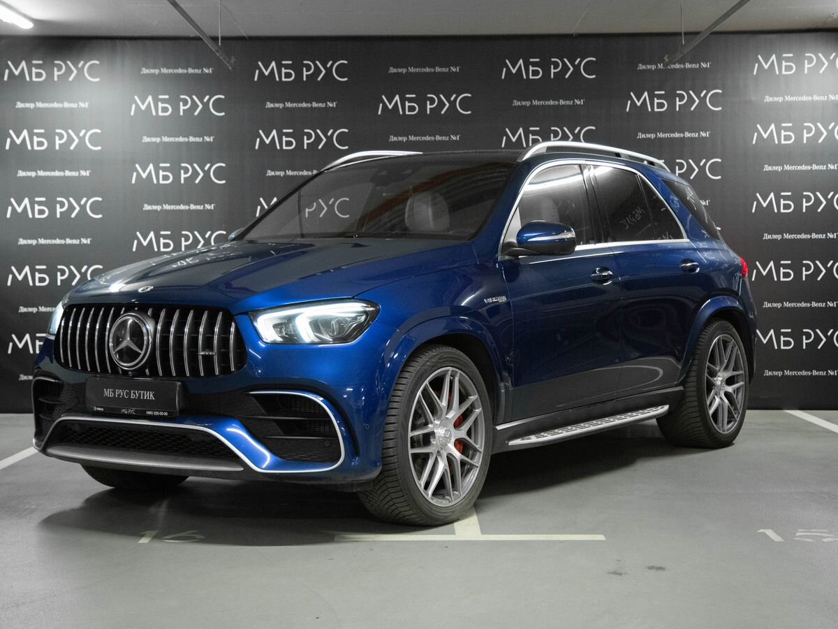 Mercedes-Benz GLE AMG II поколение (V167) 63 AMG 4.0 AT 4Matic (612 л.с.) AMG Синий 2021 с пробегом 89 668 км