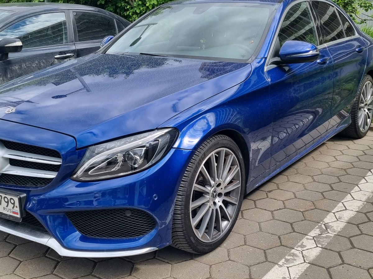 Mercedes-Benz C-Класс IV поколение (W205/S205/C205) 200 2.0 7AT 4Matic (184 л.с.) Sport Синий 2018 с пробегом 146 276 км