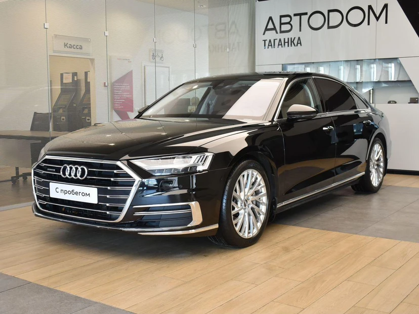 Audi A8 IV поколение (D5) 3.0 AT 4WD (340 л.с.) Base Чёрный 2018 с пробегом 57 525 км