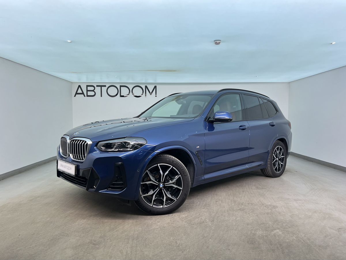 BMW X3 III (G01) [рестайлинг] 2.0 AT 4WD (184 л.с.) M Sport Pure Синий 2022 с пробегом 50 765 км